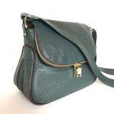 CARISSA - Bottle Green/Dark Brown