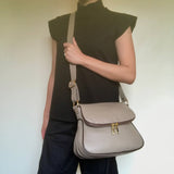 CARISSA - Bottle Green/Dark Brown